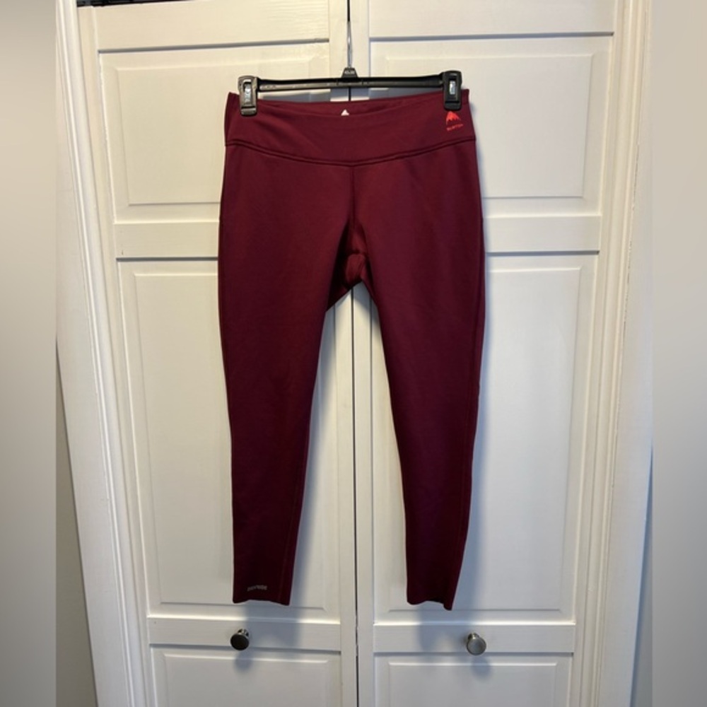 Burton Women’s Dry/Ride Fleece Lined Base Layer/Leggings Size Women’s Medium Red
